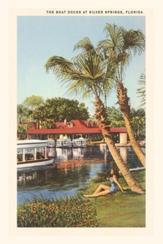 Paperback Vintage Journal Boat Docks, Silver Springs, Florida Book