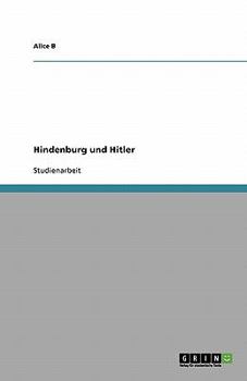 Paperback Hindenburg und Hitler [German] Book