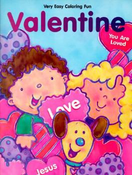 Paperback Valentine: Very Easy Coloring Fun Book