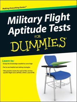 Paperback Military Flight Aptitude Tests for Dummies Book