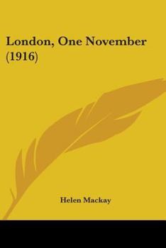 Paperback London, One November (1916) Book