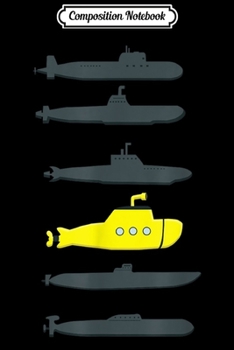 Paperback Composition Notebook: Music Submarine Uboot Submariner for Kids Journal/Notebook Blank Lined Ruled 6x9 100 Pages Book