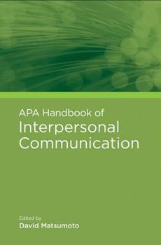 Hardcover APA Handbook of Interpersonal Communication Book
