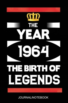 The Year 1964 The Birth Of Legends: A5 notizbuch 56 Jahre Geschenkidee, geburtstag geschenk 56, Schönes Liniertes Notizbuch 56 geburtstag ideen Für Frauen Männer Geboren 1964, 56 Jahre geschenk