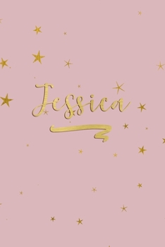 Paperback Jessica: Personalized Journal to Write In - Rose Gold Line Journal Book