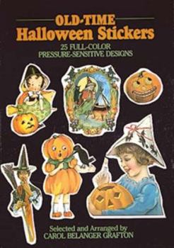 Paperback Old-Time Halloween Stickers: 25 Full-Color Pressure-Sensitive Designs Book