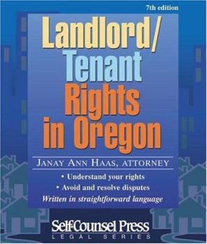 Paperback Landlord/Tenant Rights in Oregon Book