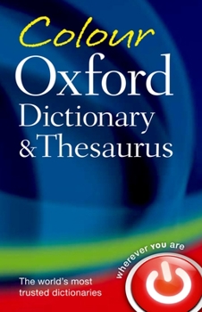 Paperback Colour Oxford Dictionary & Thesaurus Book
