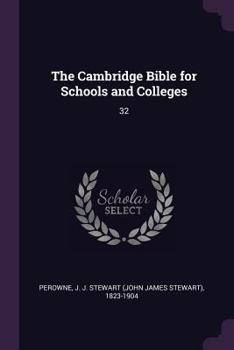 Paperback The Cambridge Bible for Schools and Colleges: 32 Book