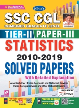Paperback SSC CGL Tier-II Paper-III Statistics Solved Papers 10 sets Book
