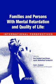 Paperback Families and Persons with Mental Retardation and Quality of Life: International Perspectives Book