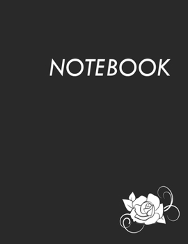 Paperback Notebook: Black Notebook - Large (8.5 x 11 inches) - 120 Pages Sketching, Drawing, Painting, Writing or Doodling: Black Notebook Book