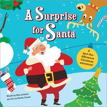 Board book A Surprise for Santa: A Spot-The-Difference Christmas Adventure! Book