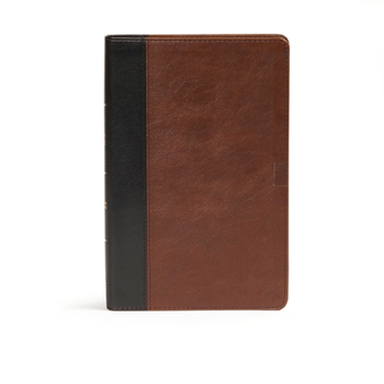 Imitation Leather CSB Ultrathin Bible, Espresso/Black Leathertouch Book