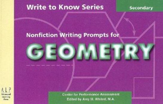 Paperback Nonfiction Writing Prompts for Geometry Book