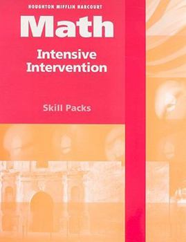 Paperback Hsp Math: Intensive Intervention Student Skill Pack (Single Package) Grade 4 2009 Book