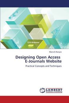 Paperback Designing Open Access E-Journals Website Book