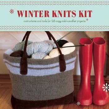 Product Bundle Winter Knits Kit: Instructions and Tools for 25 Cozy Cold-Weather Projects [With Illustrated BookWith 25 Patterns on Handy CardsWith Yarn and Circular Book
