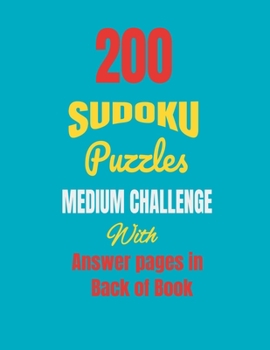 Paperback 200 Sudoku: Challenging [Large Print] Book