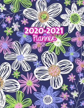 2020-2021 Planner: Two Year Calendar Organizer and Goal Journal | January 2020 - December 2021 Daily, Weekly and Monthly Planner Book with Back Sticker Expression Wall for 2 Years | Design Code 209966