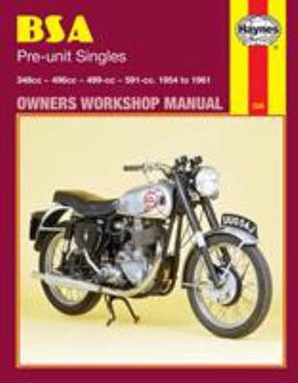Paperback BSA Pre-Unit Singles Owners Workshop Manual, No. 326: 54-61 Book