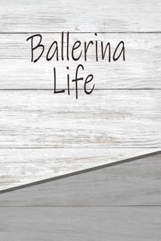 Paperback Ballerina Life: Personalized Rustic Isometric Dot Notebook 120 Pages 6x9 Book