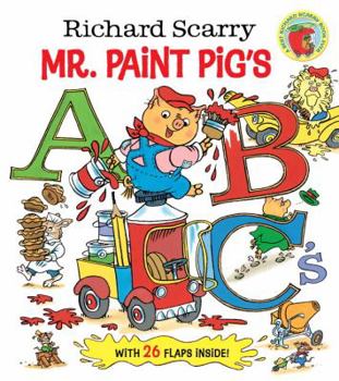 Board book Richard Scarry Mr. Paint Pig's Abc's Book