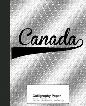 Paperback Calligraphy Paper: CANADA Notebook Book