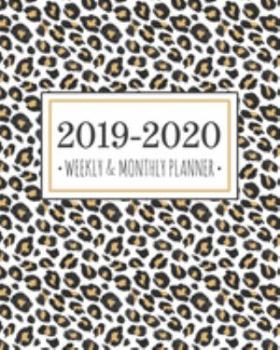 Paperback 2019-2020 Weekly & Monthly Planner: Diary Agenda Calendar Schedule Organizer - Tan Leopard Cheetah Print - Sept 2019 through December 2020 Book