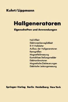 Paperback Hallgeneratoren: Eigenschaften Und Anwendungen [German] Book