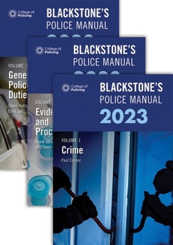 Paperback Blackstone's Police Manuals Three Volume Set 2023 Book