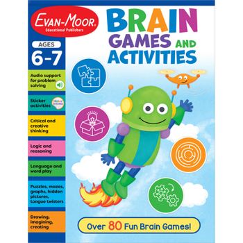 Paperback Brain Games and Activities, Ages 6-7 Book