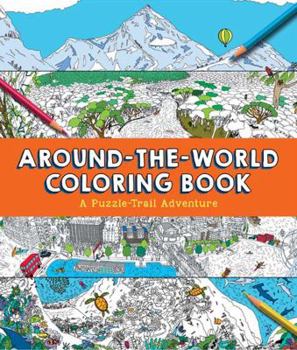 Paperback Around-The-World Coloring Book