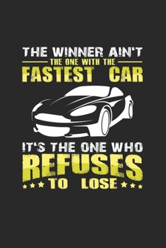 Fastest car: 6x9 Stock Car Racing | grid | squared paper | notebook | notes