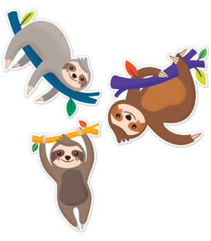 Misc. One World Sloths Cutouts Book