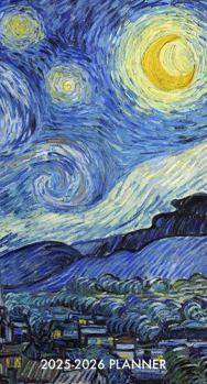 Calendar Starry Night 2-Year 2025-26 3.5 X 6.5 Monthly Pocket Planner Book