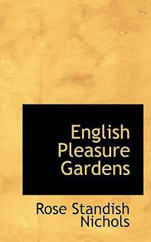 Paperback English Pleasure Gardens Book