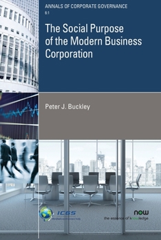 Paperback The Social Purpose of the Modern Business Corporation Book