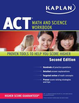 Paperback Kaplan ACT Math and Science Workbook Book