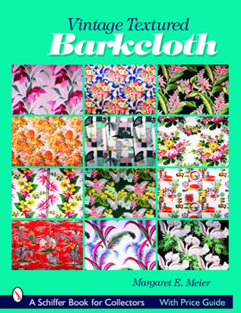 Paperback Vintage Textured Barkcloth Book