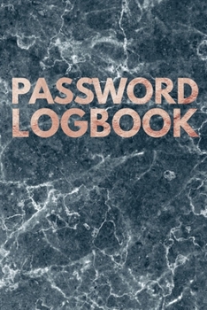 Paperback Password Logbook: Password Tracker Logbook - Dark Marble Notebook for Men, Women and Teens Book