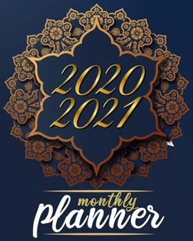 2020-2021 Monthly Planner: Blue Sky 8x10inch 2 Years Monthly Planner Calendar Schedule Organizer From January 1,2020 to December 31,2021 (24 Months Calendar Planner) With Holidays and Motivational Quo