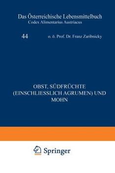 Paperback Obst, Südfrüchte (Einschließlich Agrumen) Und Mohn [German] Book