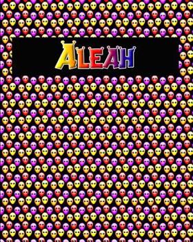 Paperback 120 Page Handwriting Practice Book with Colorful Alien Cover Aleah: Primary Grades Handwriting Book
