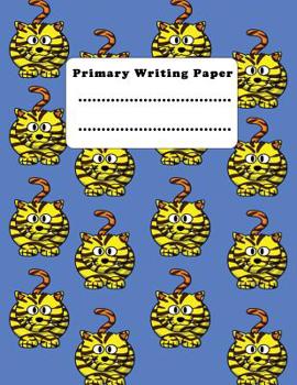 Paperback Primary Writing Paper: Composition Notebook Large Tiger Notebook to Write in, school supplies Book