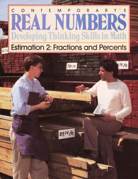 Paperback Real Numbers Estimation 2: Fractions & Percents Book