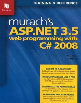 Paperback Murach's ASP.NET 3.5 Web Programming with C# 2008 Book