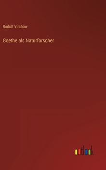 Hardcover Goethe als Naturforscher [German] Book