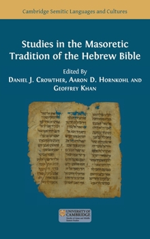 Hardcover Studies in the Masoretic Tradition of the Hebrew Bible Book