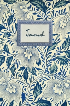 Journal: Vintage blue and cream colored botany inspired diary or notebook (Vintage Inspired Journals)